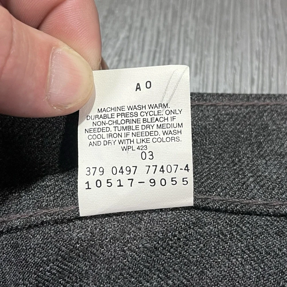 VTG Levis Pants 517 Men 36X30 Charcoal Gray Dacron‎ Polyester Made USA 90s 1997